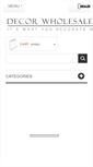 Mobile Screenshot of decorwholesalers.com